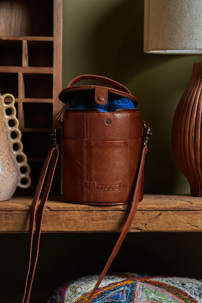 Saturn project bag | round with many compartments 