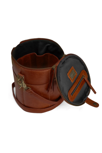 Saturn project bag | round with many compartments 