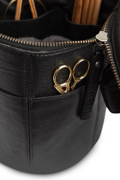 Saturn project bag | round with many compartments 