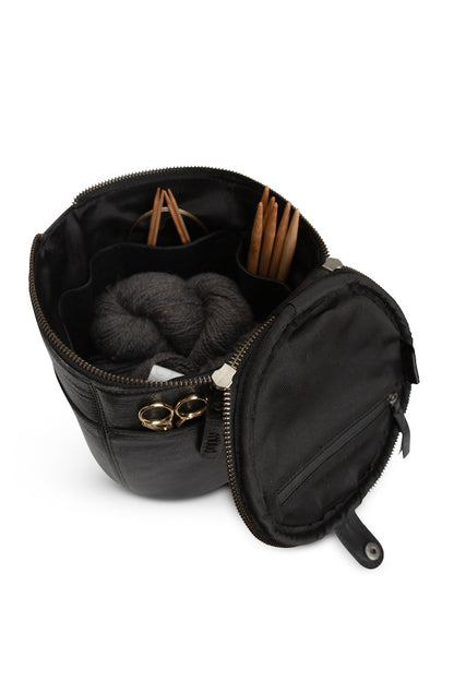 Saturn project bag | round with many compartments 