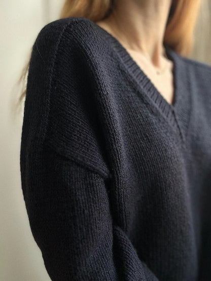 Sweater No. 30 V-Neck | super weich aus Woolia und Cashmere Lace von Gepard Garn