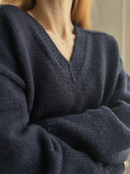 Sweater No. 30 V-Neck | super weich aus Woolia und Cashmere Lace von Gepard Garn