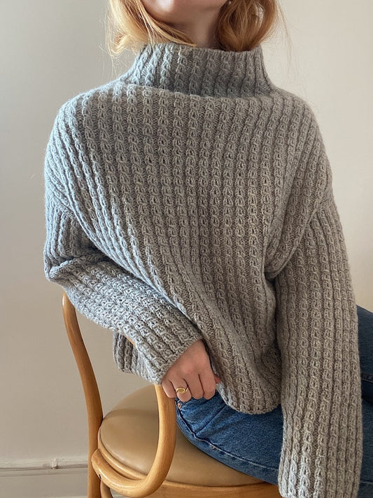 Sweater No. 19 | oversize Zopfmuster aus Heavy Merino von Knitting for Olive