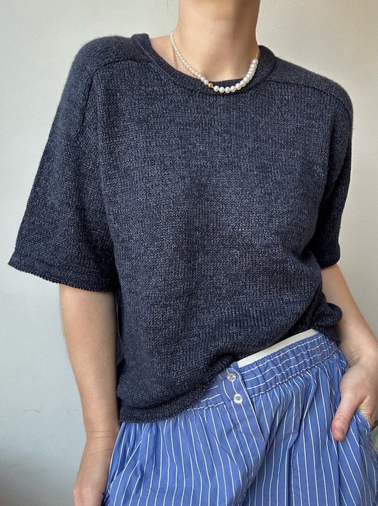 Tee No. 1 | luxuriöses Shirt mit Sattelschultern aus Wild & Soft und Cashmere Lace von Gepard Garn