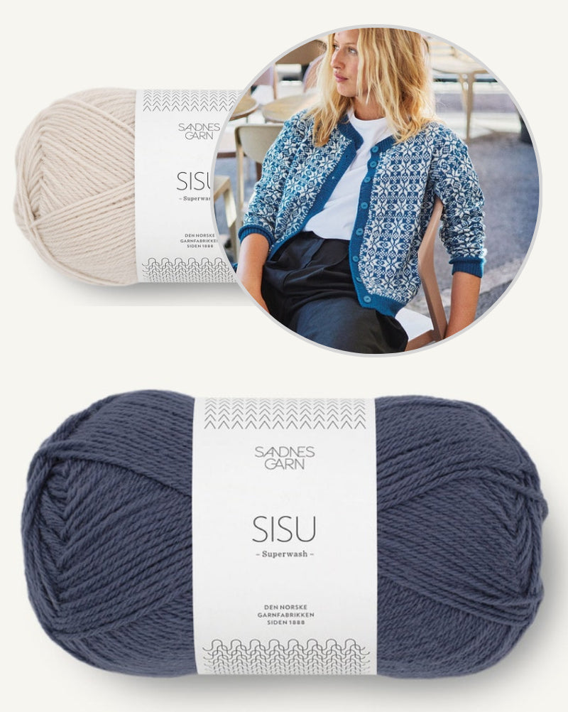 Myrdaljacke | klassisch schönes Norwegermuster aus Sisu von Sandnes Garn