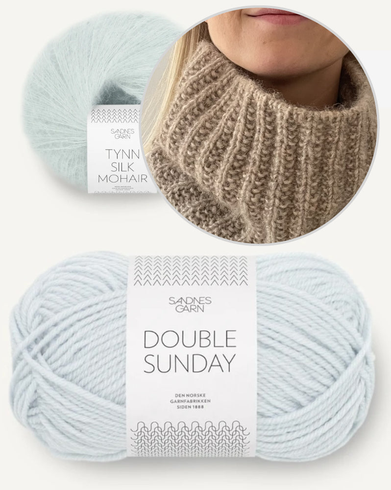 Naruto Neckwarmer von Coco Amour Knitwear mit Double Sunday und Tynn Silk Mohair von Sandnes Garn 11