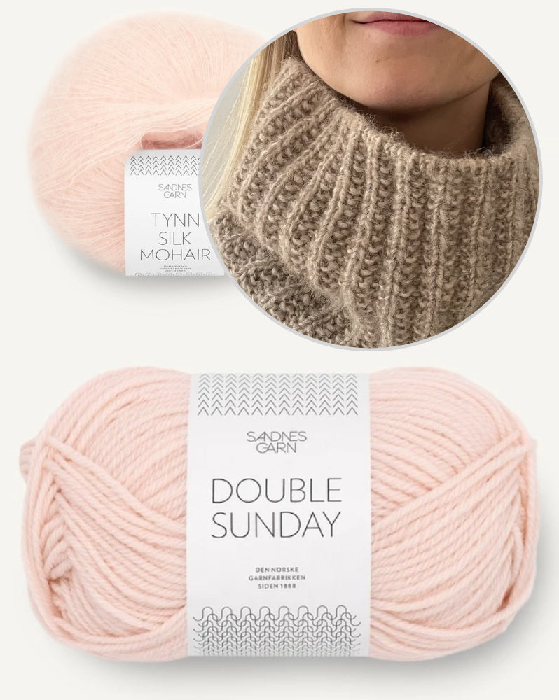 Naruto Neckwarmer von Coco Amour Knitwear mit Double Sunday und Tynn Silk Mohair von Sandnes Garn 10