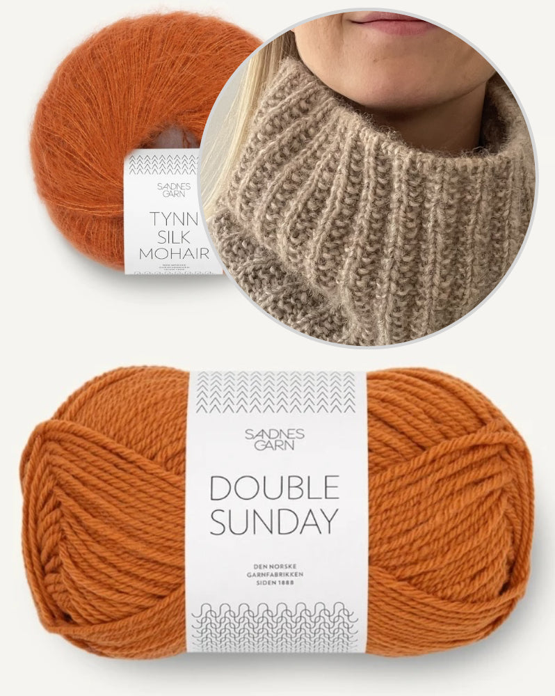 Naruto Neckwarmer von Coco Amour Knitwear mit Double Sunday und Tynn Silk Mohair von Sandnes Garn 12