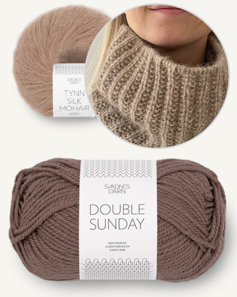 Naruto Neckwarmer von Coco Amour Knitwear mit Double Sunday und Tynn Silk Mohair von Sandnes Garn 7