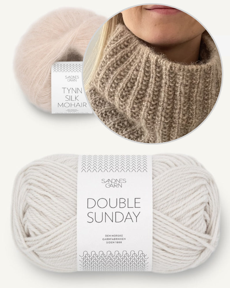 Naruto Neckwarmer von Coco Amour Knitwear mit Double Sunday und Tynn Silk Mohair von Sandnes Garn 9