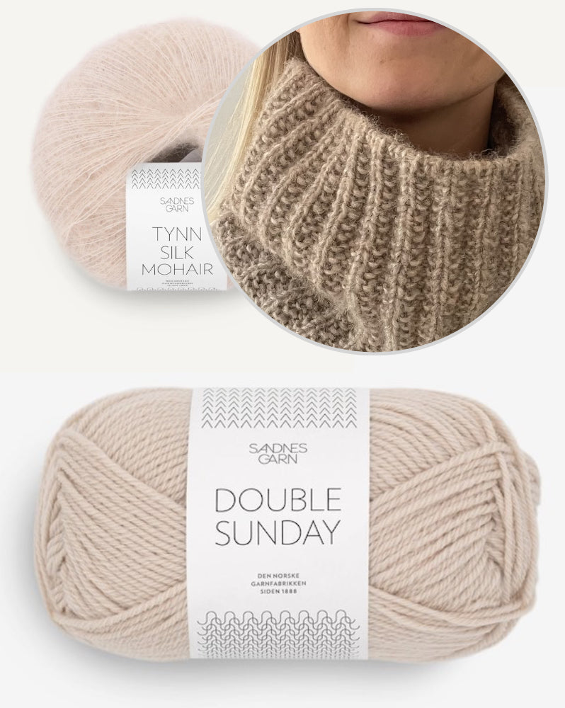 Naruto Neckwarmer von Coco Amour Knitwear mit Double Sunday und Tynn Silk Mohair von Sandnes Garn 8