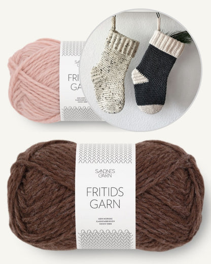 Nikolaus Strumpf | weihnachtlich aus Fritidsgarn von Sandnes Garn