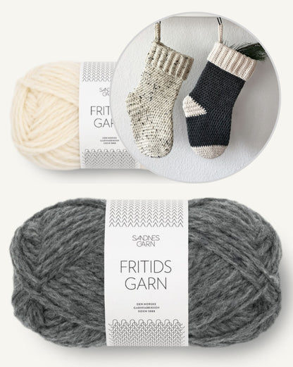 Nikolaus Strumpf | weihnachtlich aus Fritidsgarn von Sandnes Garn