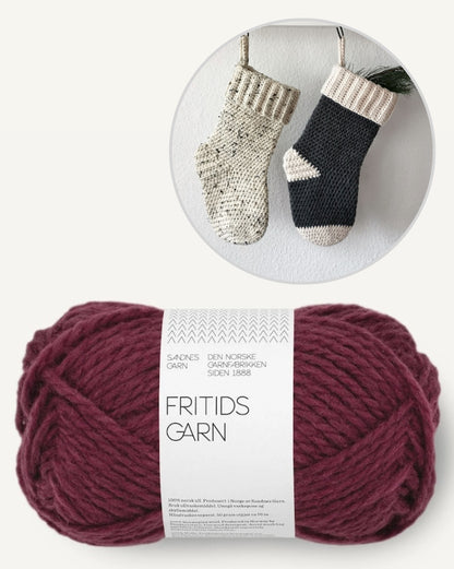 Nikolaus Strumpf | weihnachtlich aus Fritidsgarn von Sandnes Garn
