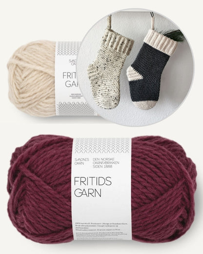 Nikolaus Strumpf | weihnachtlich aus Fritidsgarn von Sandnes Garn