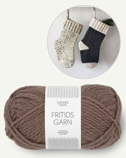 Nikolaus Strumpf | weihnachtlich aus Fritidsgarn von Sandnes Garn