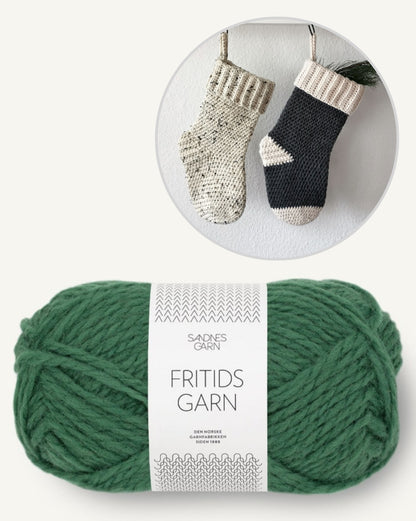 Nikolaus Strumpf | weihnachtlich aus Fritidsgarn von Sandnes Garn