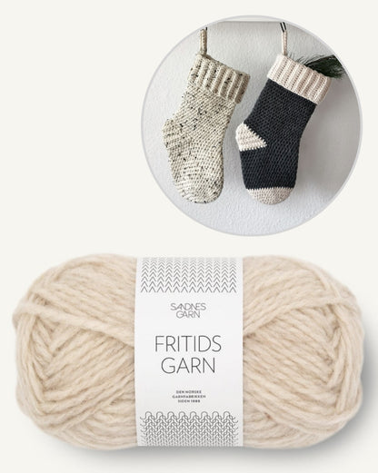 Nikolaus Strumpf | weihnachtlich aus Fritidsgarn von Sandnes Garn