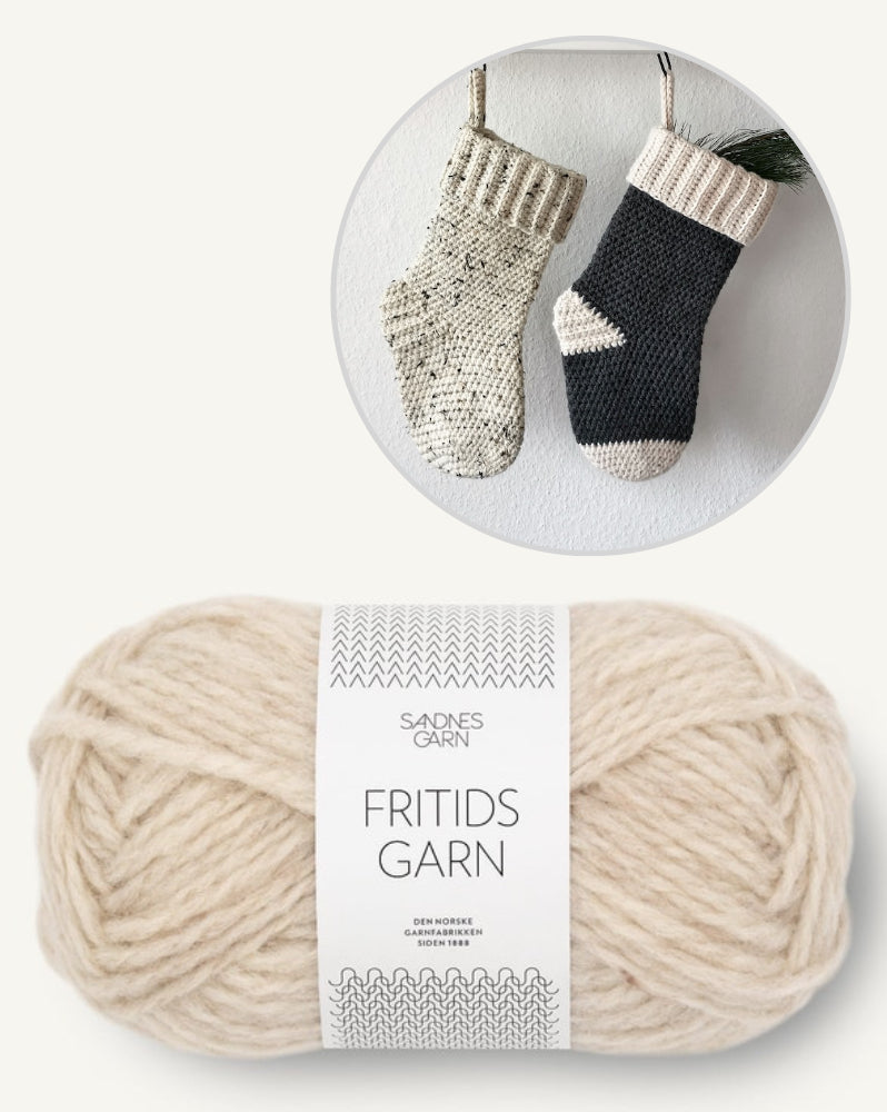 Nikolaus Strumpf | weihnachtlich aus Fritidsgarn von Sandnes Garn