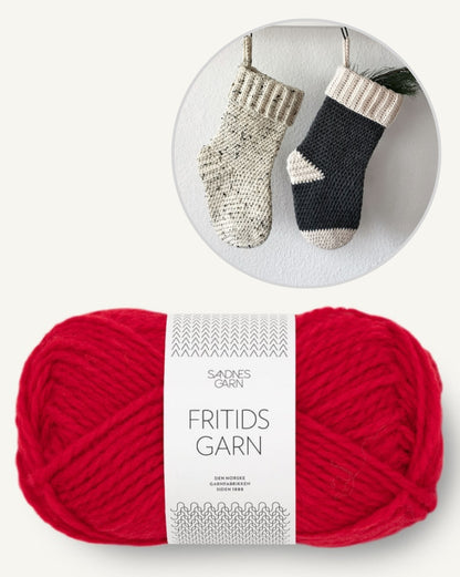 Nikolaus Strumpf | weihnachtlich aus Fritidsgarn von Sandnes Garn