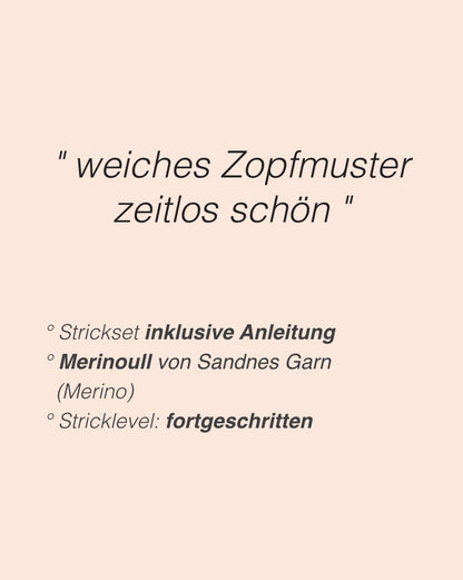 Nilo Sweater Kids - Merinoull | weiches Zopfmuster aus Merinoull von Sandnes Garn