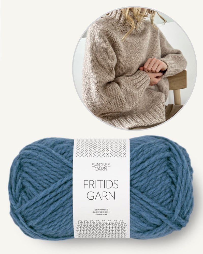 Noah Sweater von LeKnit mit Fritidsgarn von Sandnes Garn 9