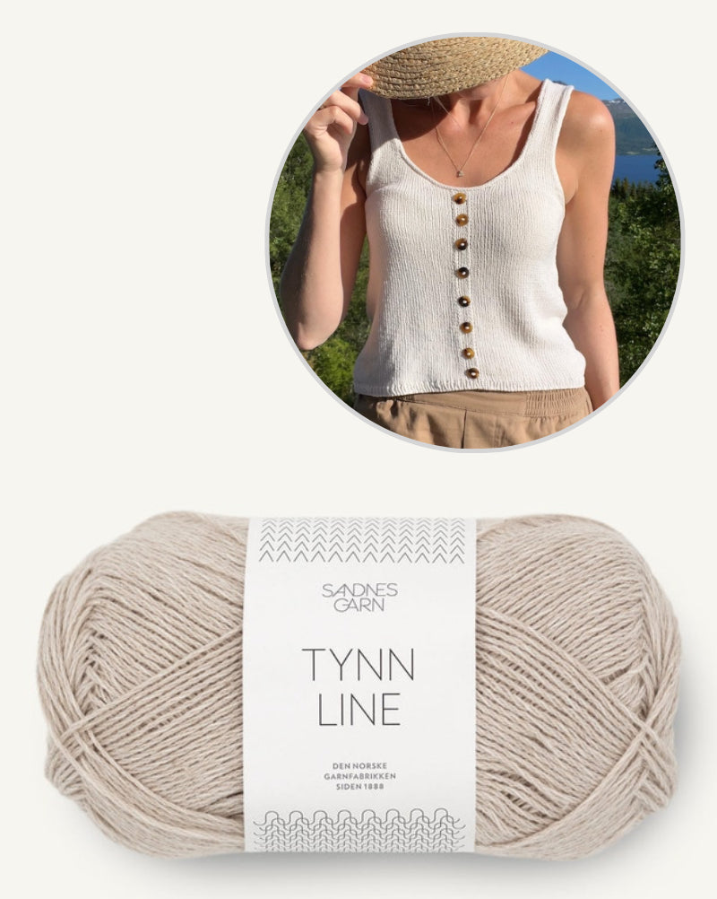 Noah Top von Secondknit mit Tynn Line von Sandnes Garn 8