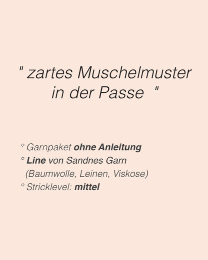 Noomi Tee | zartes Muschelmuster aus Line von Sandnes Garn