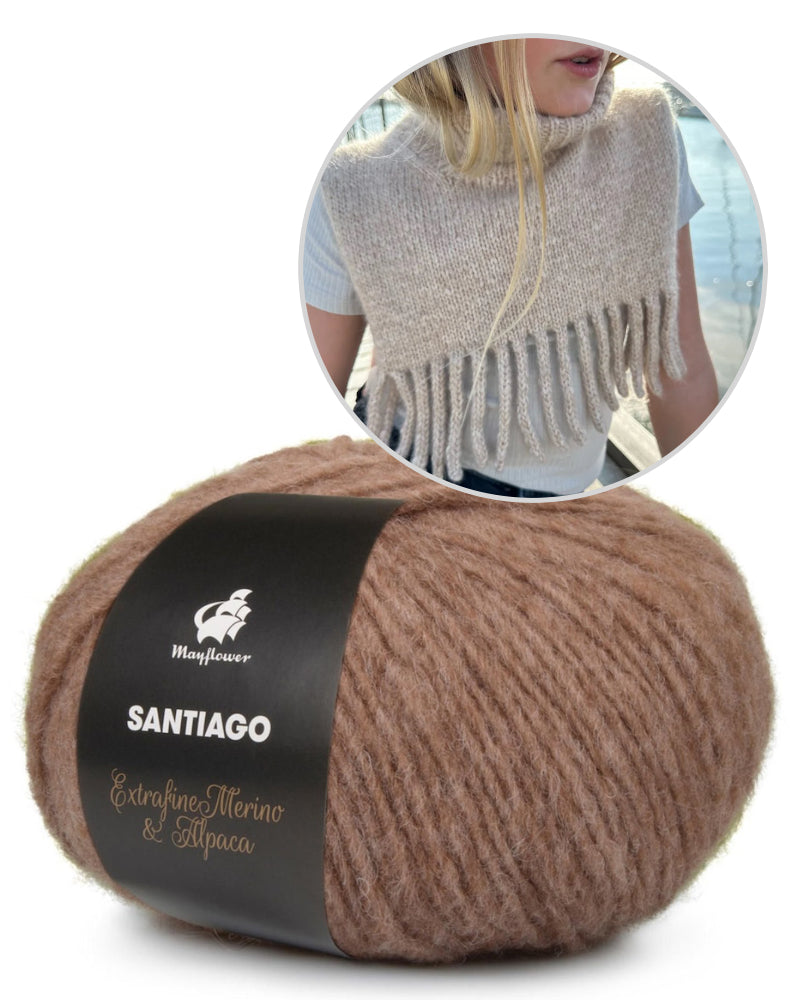 PetiteKnit Nora Neck einfädig mit Santiago von MAyflower Denmark 14