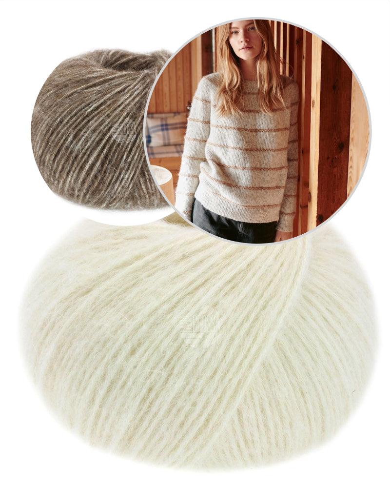 Lana Grossa Nordic Stripes Sweater mit Natural Alpaca Pelo von Lana Grossa 6