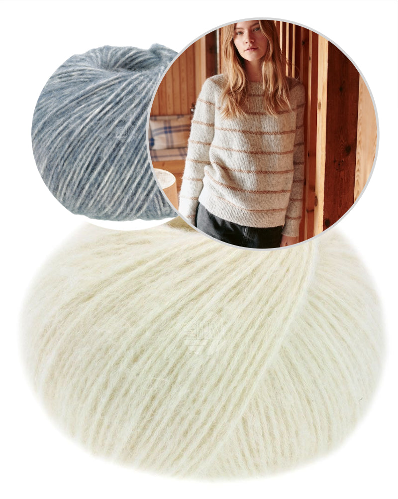 Lana Grossa Nordic Stripes Sweater mit Natural Alpaca Pelo von Lana Grossa 7