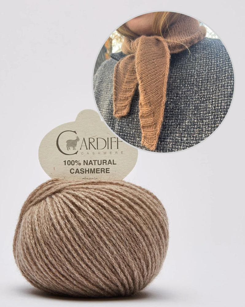 Note Bandana | lässig schlichtes Kaschmir Tuch aus Classic Cashmere von Cardiff