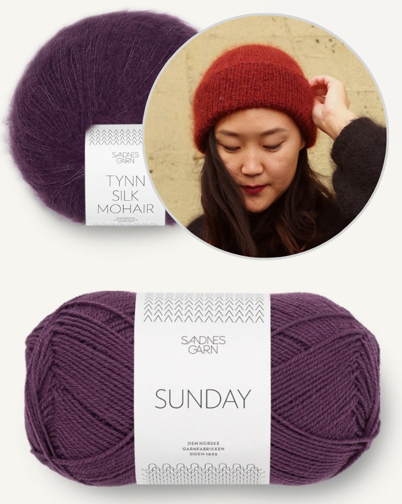 November Beanie von Novemberknits mit Sunday und Tynn Silk Mohair von Sandnes Garn 11