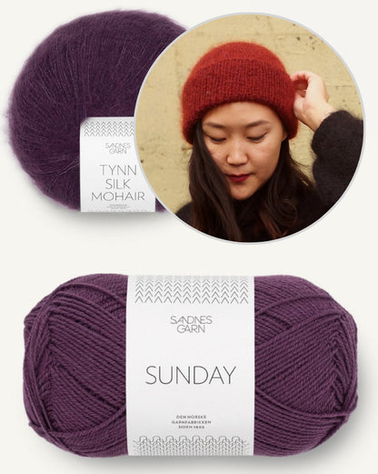 November Beanie von Novemberknits mit Sunday und Tynn Silk Mohair von Sandnes Garn 11