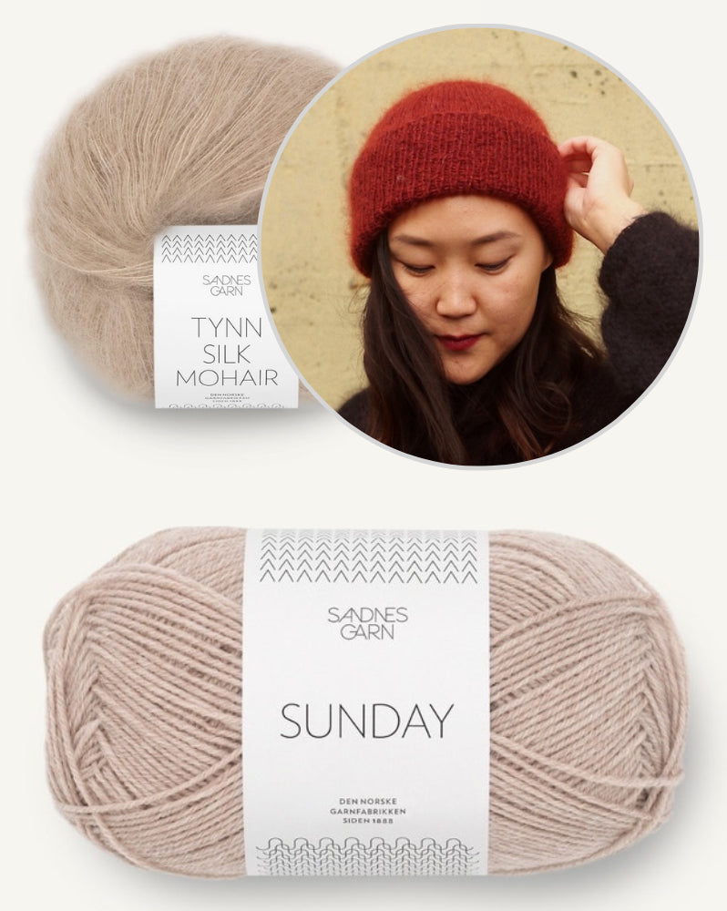 November Beanie von Novemberknits mit Sunday und Tynn Silk Mohair von Sandnes Garn 8