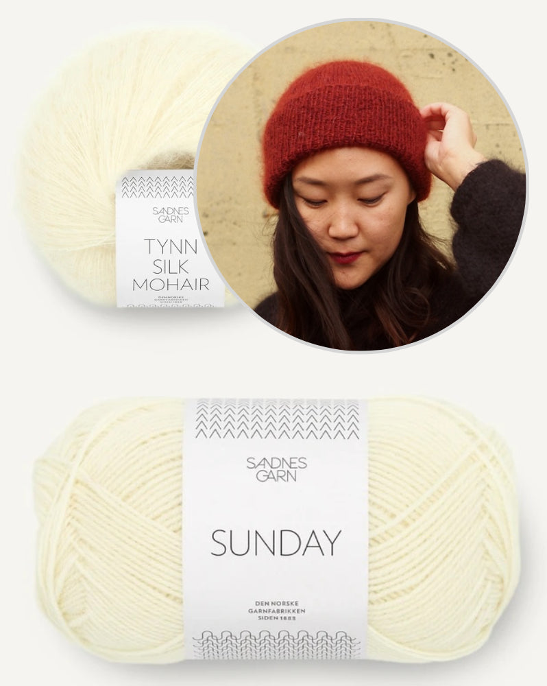 November Beanie von Novemberknits mit Sunday und Tynn Silk Mohair von Sandnes Garn 7