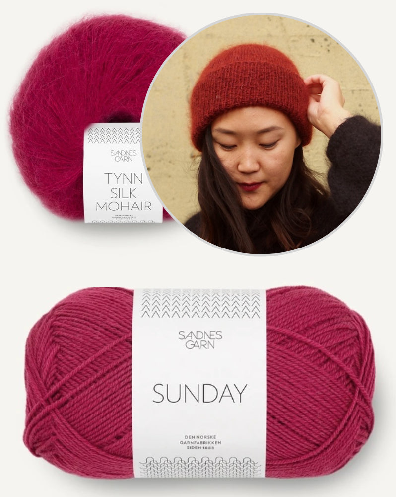 November Beanie von Novemberknits mit Sunday und Tynn Silk Mohair von Sandnes Garn 10