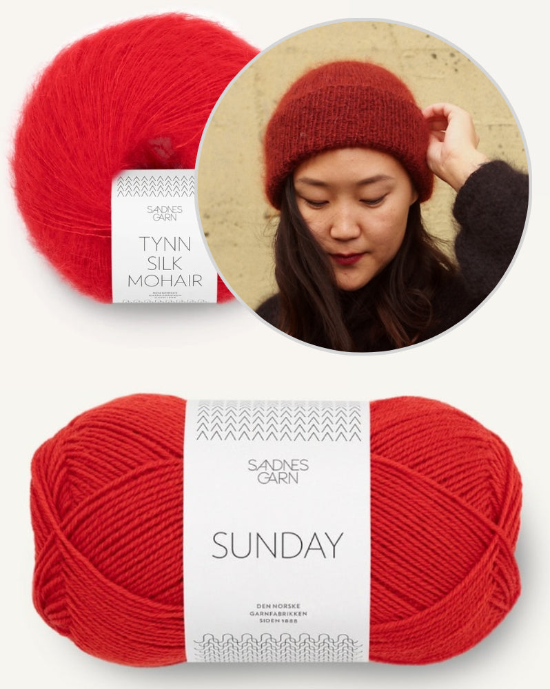 November Beanie von Novemberknits mit Sunday und Tynn Silk Mohair von Sandnes Garn 13