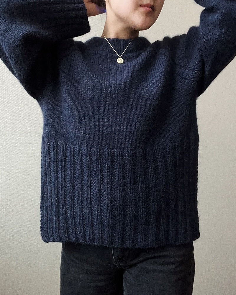 Novemberknits Eun Sweater mit Alpakka und Tynn Silk Mohair von Sandnes Garn 6