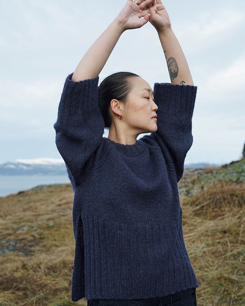 Novemberknits Eun Sweater mit Alpakka und Tynn Silk Mohair von Sandnes Garn 9