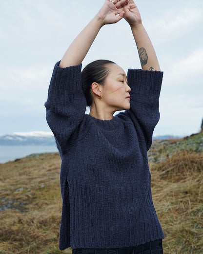 Novemberknits Eun Sweater mit Alpakka und Tynn Silk Mohair von Sandnes Garn 9