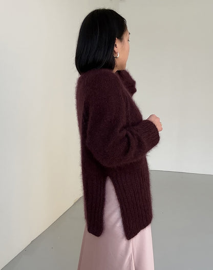 Novemberknits Eun Sweater Mohair mit Tynn Silk Mohair von Sandnes Garn 3