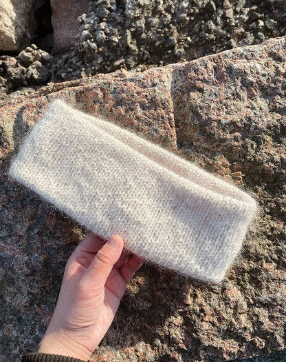 Joo Headband | schön minimalistisch mit Alpakka Ull und Tynn Silk Mohair von Sandnes Garn