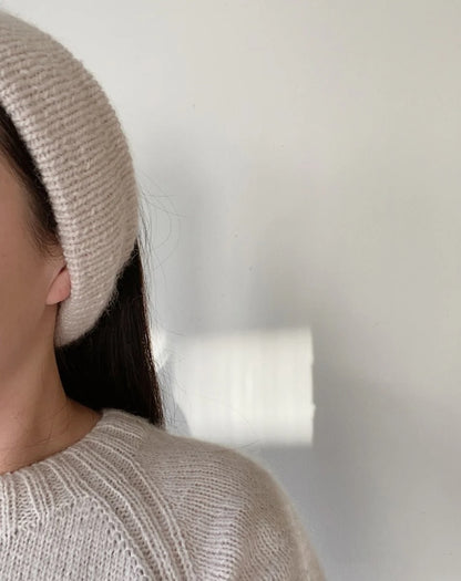 Joo Headband | schön minimalistisch mit Alpakka Ull und Tynn Silk Mohair von Sandnes Garn