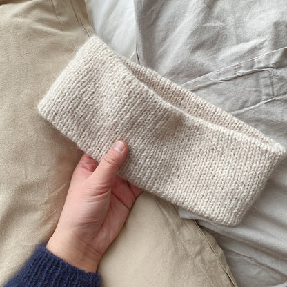 Joo Headband | schön minimalistisch mit Alpakka Ull und Tynn Silk Mohair von Sandnes Garn
