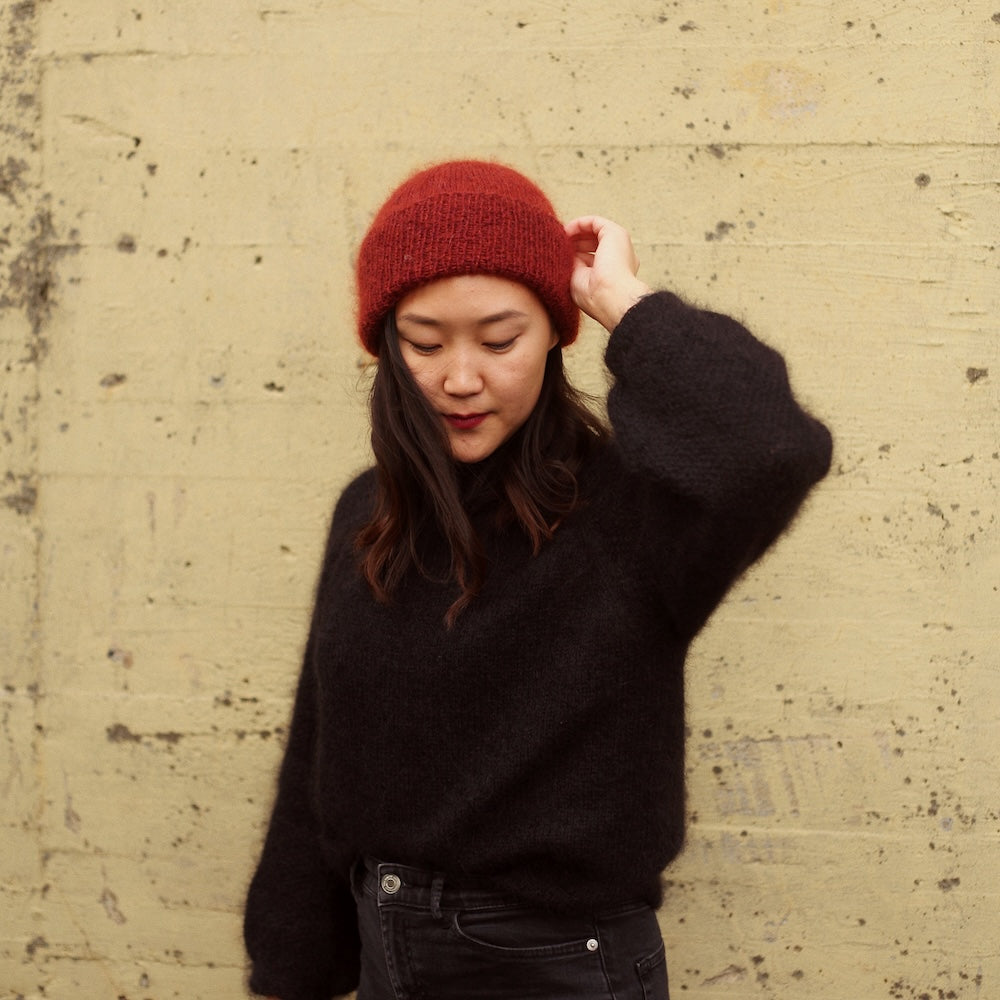 November Beanie von Novemberknits mit Sunday und Tynn Silk Mohair von Sandnes Garn 1