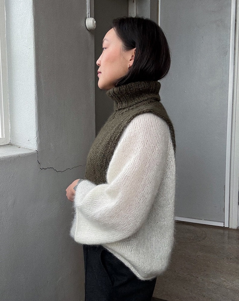 Saga Winter Neck von Novemberknits mit Kos und Tynn Silk Mohair von Sandnes Garn 1