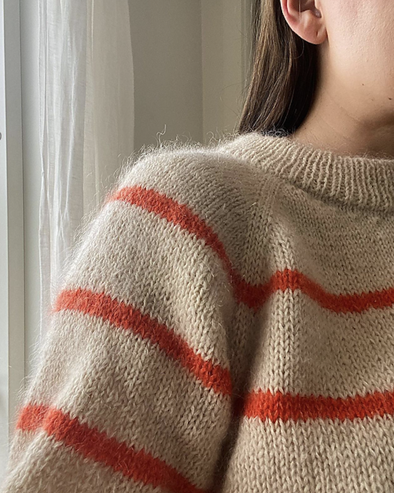 Novemberknits Sunde Sweater mit Sunday und Tynn Silk Mohair von Sandnes Garn 2