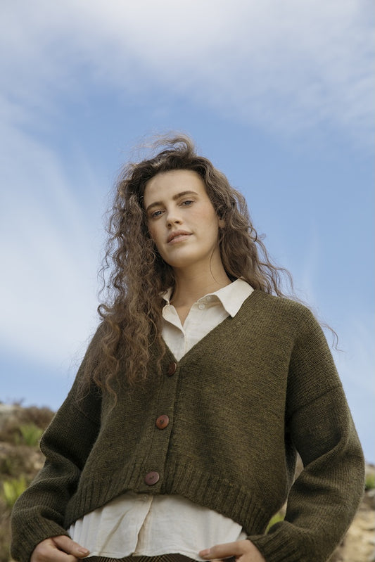 Mosspath Cardigan Laine x Novita DK 1