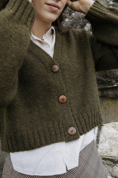 Mosspath Cardigan Laine x Novita DK 3
